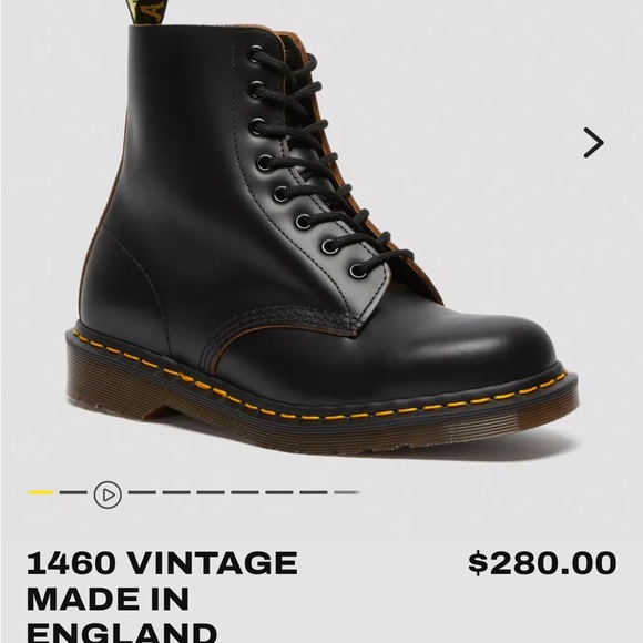 Dr. Martens 1460 Made In England Black and Brown Leather Boots - Picture 5 of 5